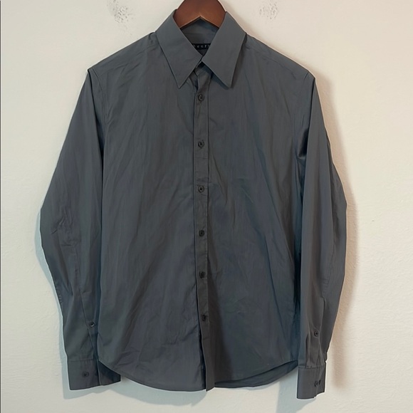 Theory Other - THEORY Gray Long Sleeve Button-Up Shirt